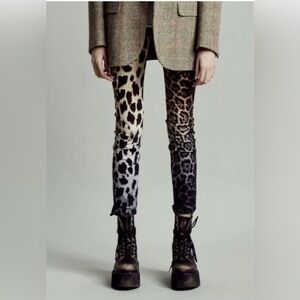 R13 Boy Skinny Leopard Jeans SIZE 29